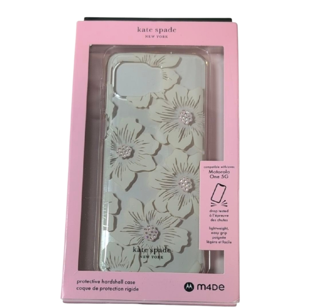 kate spade Hollyhock Clear Phone Case Motorola One 5G